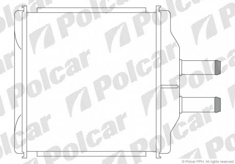 Радіатор обігріву Polcar 2500N8-1