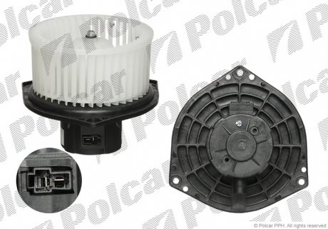 Вентилятор салона Chevrolet Aveo 1.2-1.5 09.02- Polcar 2500NU-1