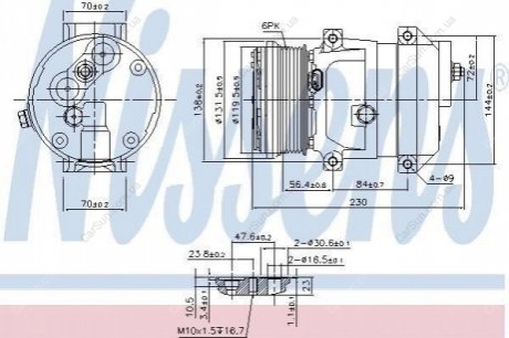 Компрессор кондиционера (новый) Polcar 2508KS-3