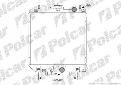 Радиатор охлаждения Polcar 260208-3