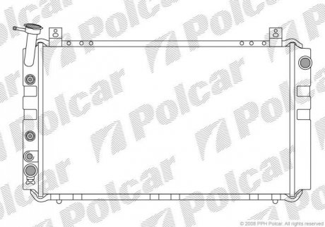 Радіатор охолодження Polcar 272508-4