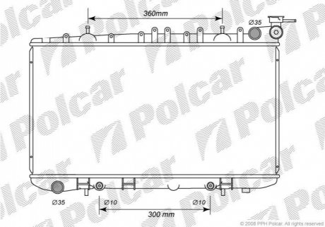 Радиатор охлаждения Polcar 2728084