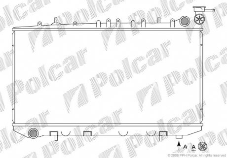 Радіатор охолодження Polcar 2729082