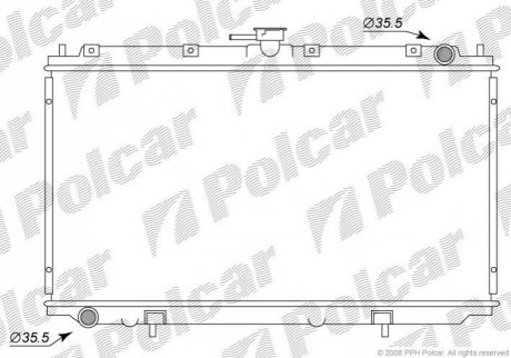 Радіатор охолодження Polcar 2732081K