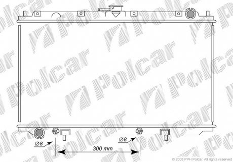 Радиатор охлаждения Polcar 2732083