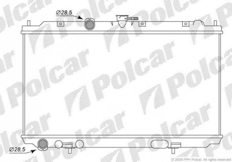 Радіатор охолодження Polcar 2734084K (фото 1)