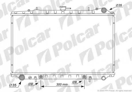 Радіатор охолодження Polcar 273508-1 (фото 1)