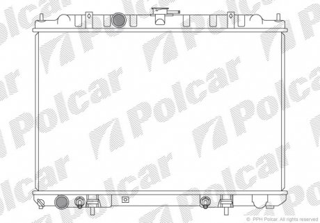 Радіатор охолодження Polcar 274608-1