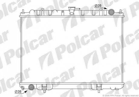 Радіатор охолодження Polcar 2746085K