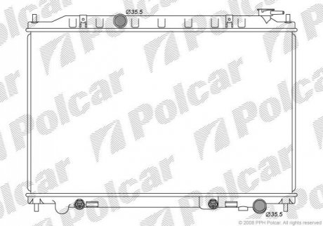 Радіатор охолодження Polcar 2748082 (фото 1)