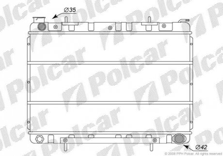 Радиатор охлаждения Polcar 2750085