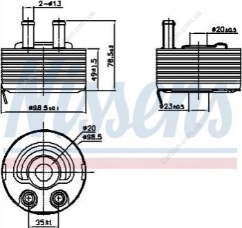 Радіатор масла Polcar 2755L8-1