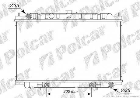 Радиатор охлаждения Polcar 2761082