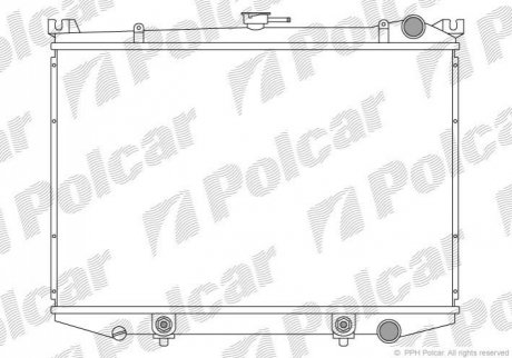 Радиатор охлаждения Polcar 276808-3