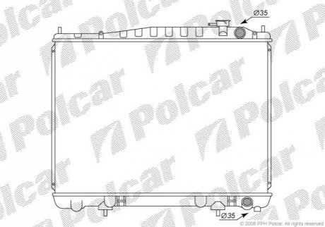Радиатор охлаждения Polcar 276908-1