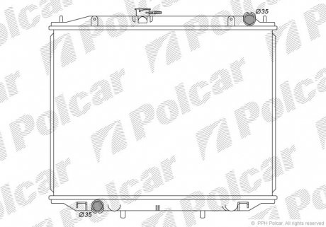 Радіатор охолодження Polcar 2770084K