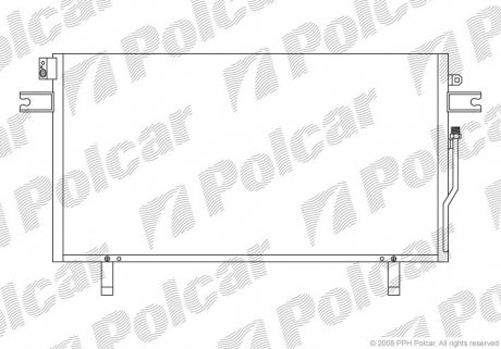 Радиатор кондиционера Polcar 2781K8C1 (фото 1)