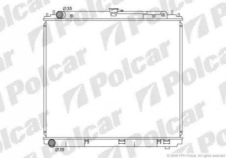 Радиатор охлаждения Polcar 2782081K (фото 1)