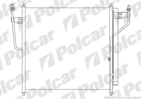 Радиатор кондиционера Polcar 2782K8C1 (фото 1)