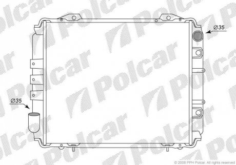 Радиатор охлаждения Polcar 2795083 (фото 1)