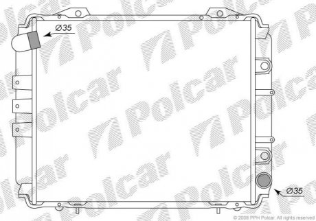 Радіатор охолодження Polcar 279508-5