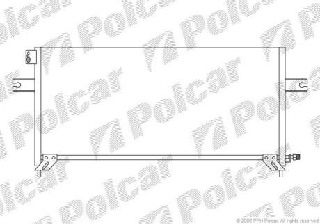 Радіатор кондиціонера Polcar 2796K8C1