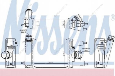 Радіатор повітря (Інтеркулер) Polcar 27C2J8-1