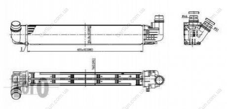 Радіатор Інтеркулера Dacia Duster 1.5D 06.10- Polcar 2800J8-1