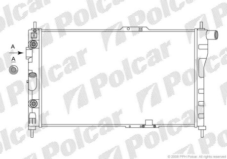 Радіатор охолодження Polcar 292008A2