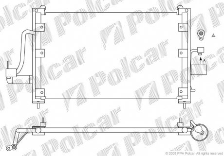 Радиатор кондиционера Polcar 2923K8C1 (фото 1)