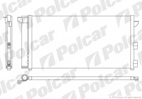 Радиатор кондиционера Polcar 3003K8C1