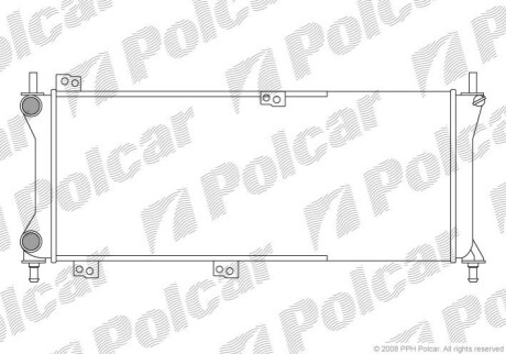 Радіатор охолодження Polcar 300408-3