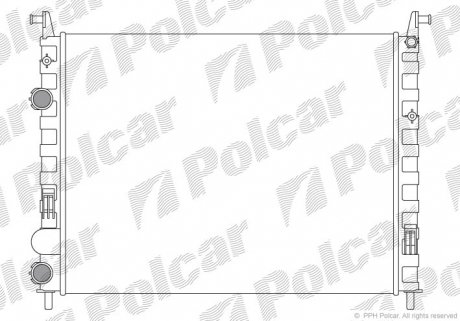 Радіатор охолодження Polcar 300508A5