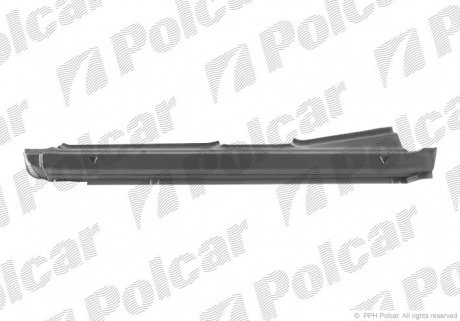 Порог левый Polcar 300541-1