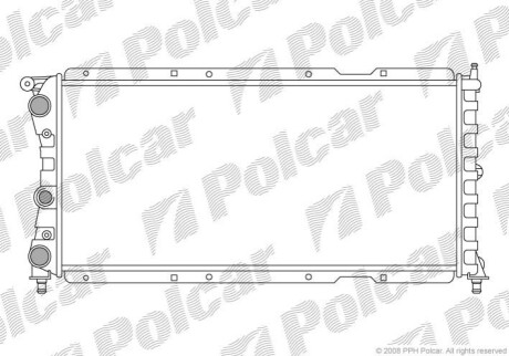 Радіатор охолодження Polcar 301708A5