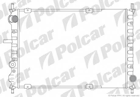Радіатор охолодження Polcar 301808A2 (фото 1)