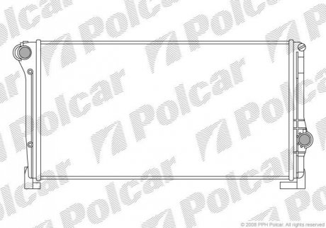 Радиатор, охлаждения дивгателя Polcar 302308-3