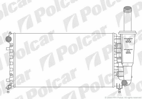 Радіатор охолодження Polcar 302308A2