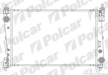 Радіатор охолодження Polcar 302408-2 (фото 1)