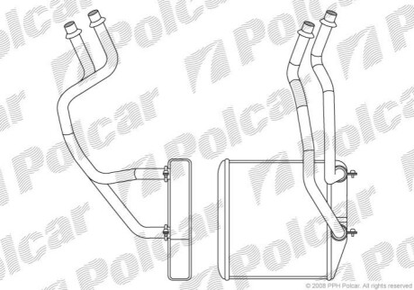 Радиатор обогрева Polcar 3024N81X