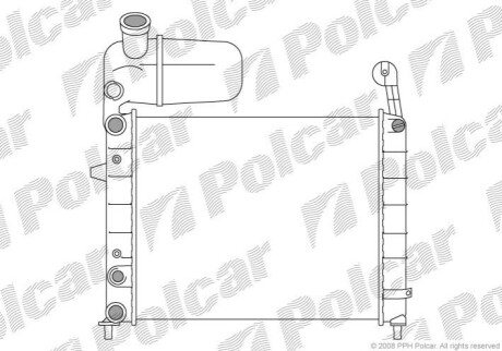 Радіатор охолодження Polcar 302608-4