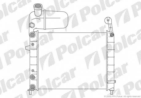 Радиатор охлаждения Polcar 302608-4 (фото 1)