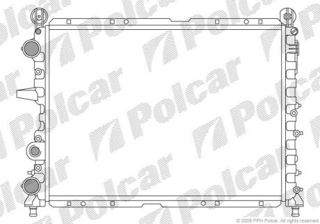 Радіатор охолодження Polcar 302608A5