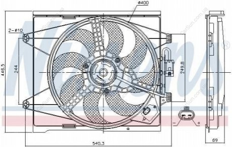 Вентилятор з корпусом / кронштейном Polcar 303523W3 (фото 1)
