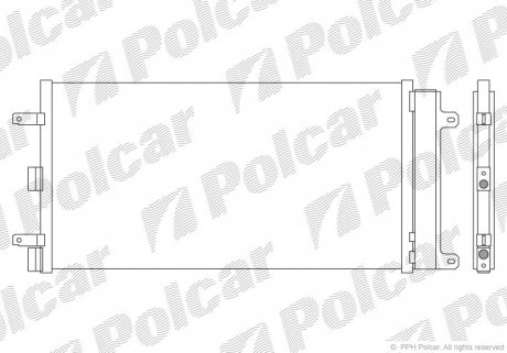 Радиатор кондиционера Polcar 3041K8C1 (фото 1)