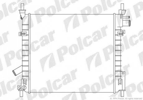 Радіатор охолодження Polcar 320008-3 (фото 1)