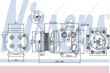 Компрессор кондиционера (новый) Polcar 3201KS-1 (фото 1)