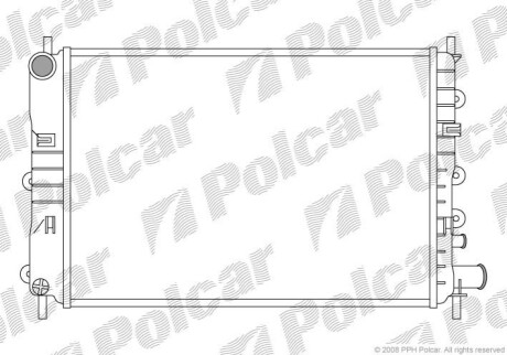 Радіатор охолодження Polcar 320608A3