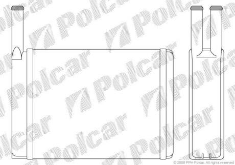 Радіатор обігріву Polcar 3208N8-1