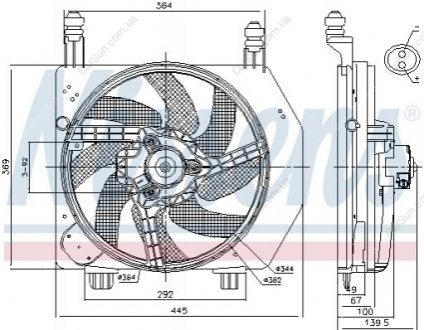 Вентилятор с корпусом/кронштейном Polcar 321023W2 (фото 1)